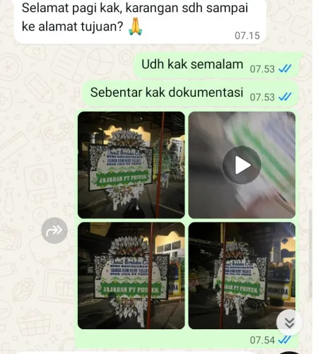 Pengiriman Papan Bunga Selamat Gebog