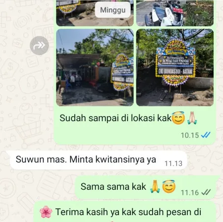 Pengiriman Papan Bunga Duka Gebog