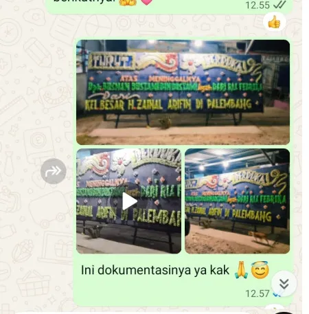 Pengiriman Papan Bunga Duka Gebog