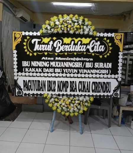 Papan Bunga Duka Gebog